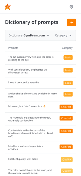 słownik - eng prduktowy